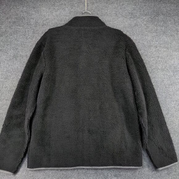 01.Algo Performance Fleece Jacket Mens Size L Black Zipped Pockets Logo - Picture 3 of 12
